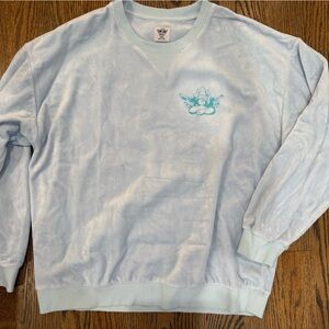 Boys Lie Blue Velvet Angel Crewneck